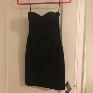 D&G Dolce & Gabbana Black Bustier Dress IT38